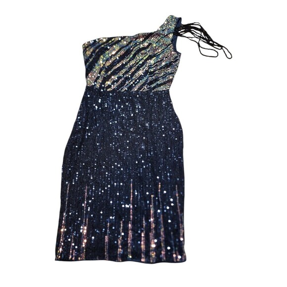 Women's Cocktail & Party Dresses One Shoulder Sequins Bodycon Dress  Size Small - Picture 11 of 11